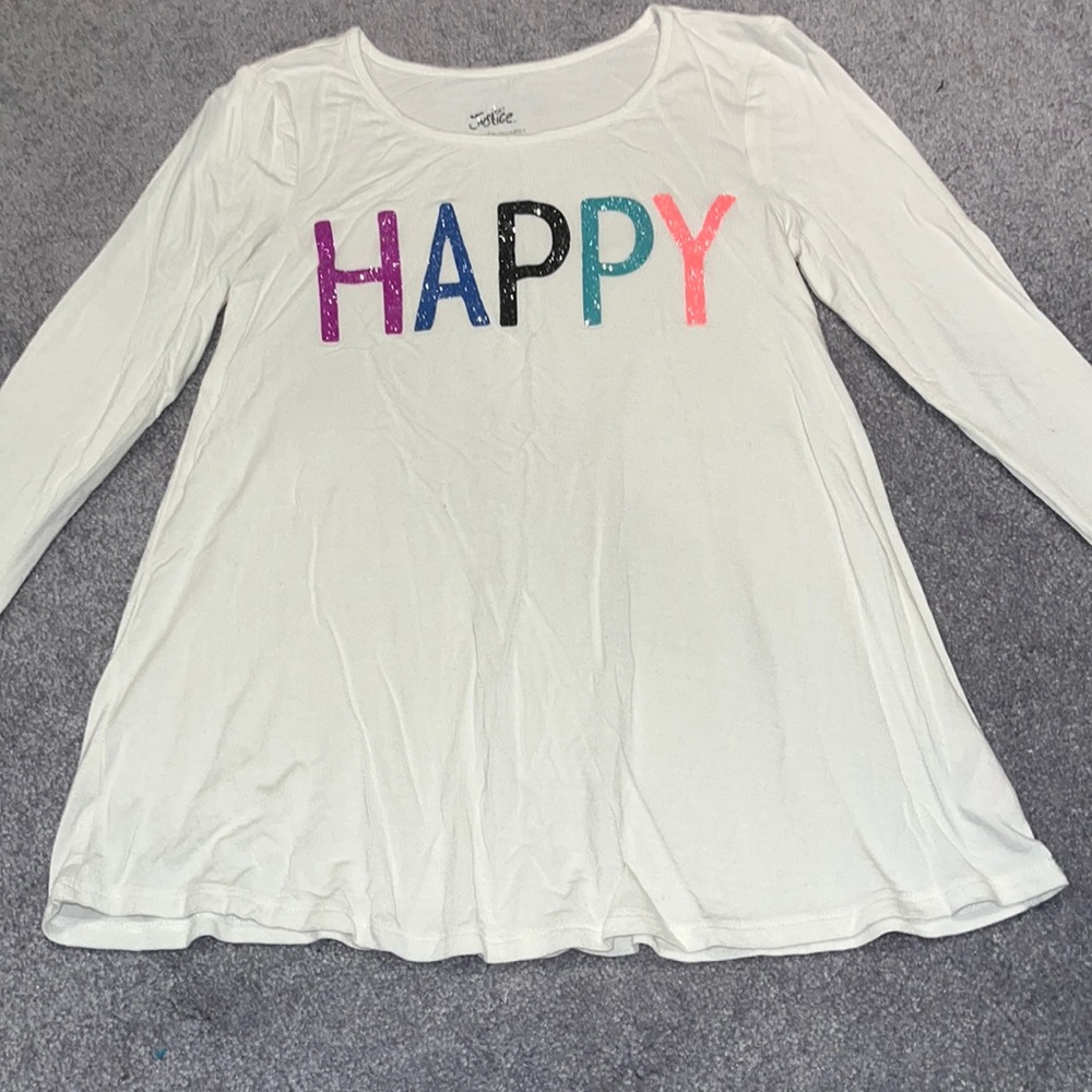 Long sleeve shirt.  Size 10. 95% viscose and 5% elastane.